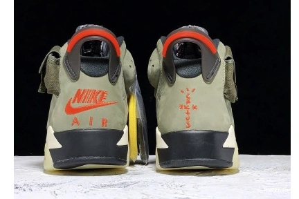Hyperoad - TRAVIS SCOTT OLIVE MEDIUM JORDAN AIR 6 0929